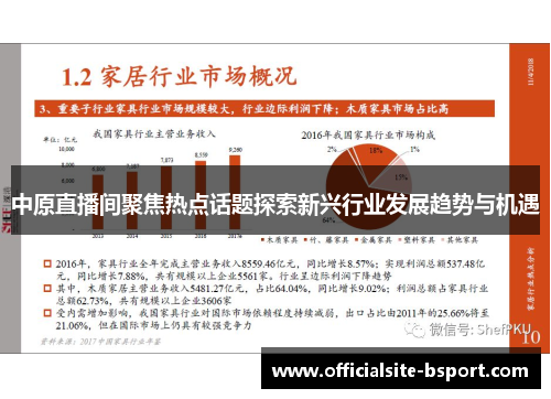 中原直播间聚焦热点话题探索新兴行业发展趋势与机遇